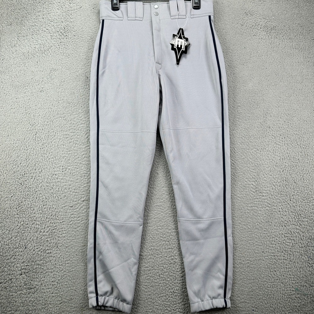 Easton Mens Baseball Pants Small Gray High Performance Athletic Sweatpants NEW